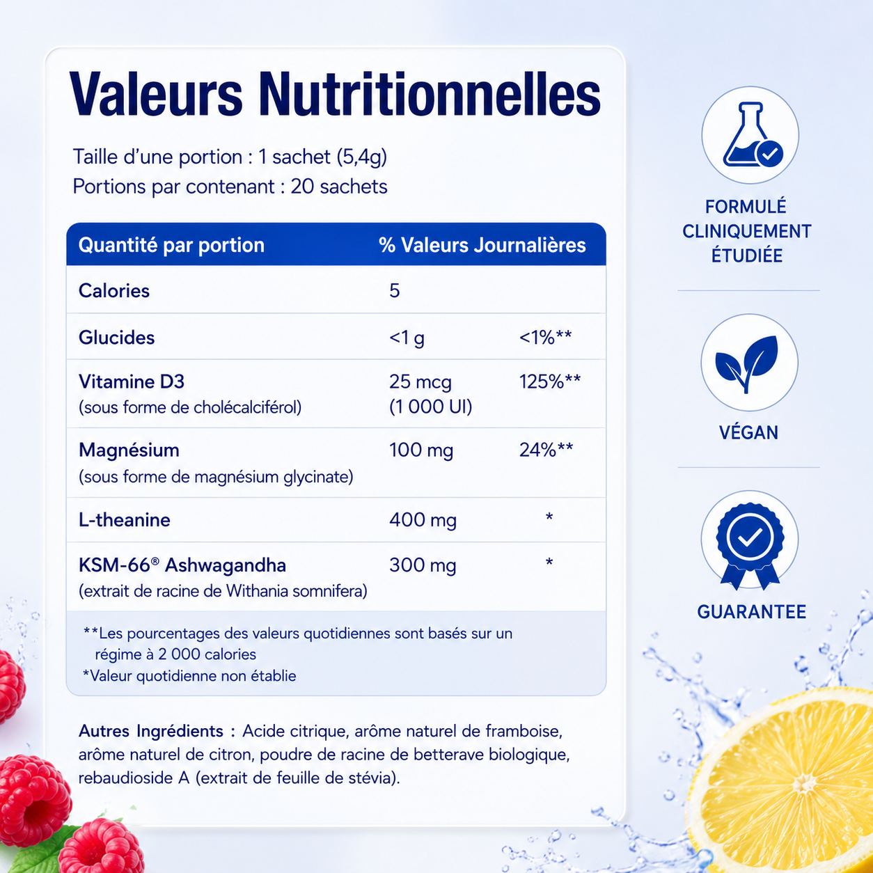 Boisson calmante du cortisol (Mensuel)